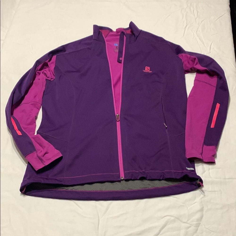 Salomon Purple and Pink Performance Jacket Design